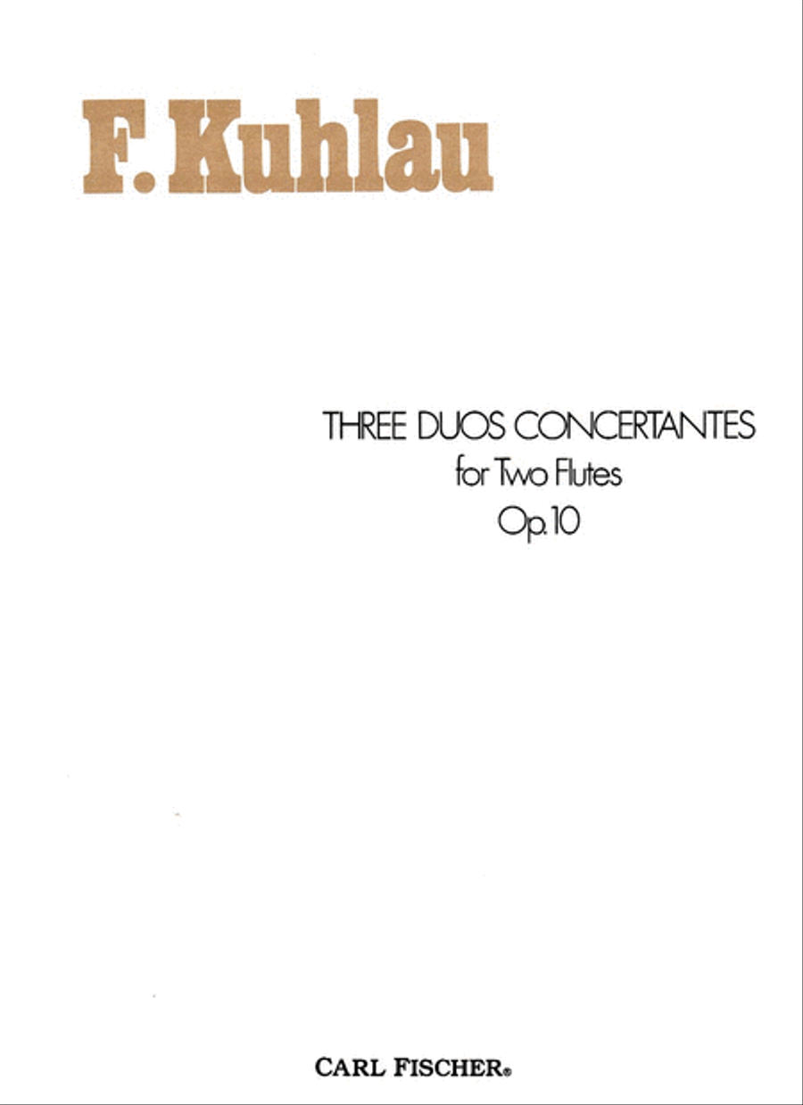 Three Duos Concertantes Flute Duet scores gallery preview page 1