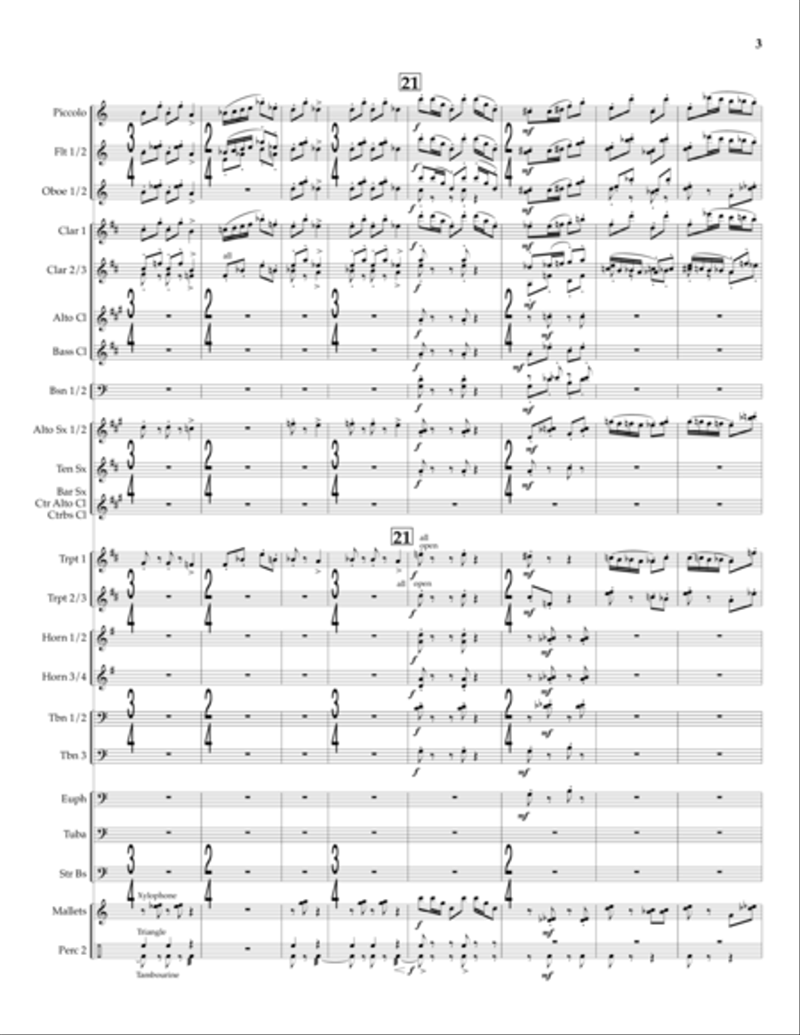Bright-Colored Dances Bright-Colored Dances Concert Band scores gallery preview page 4