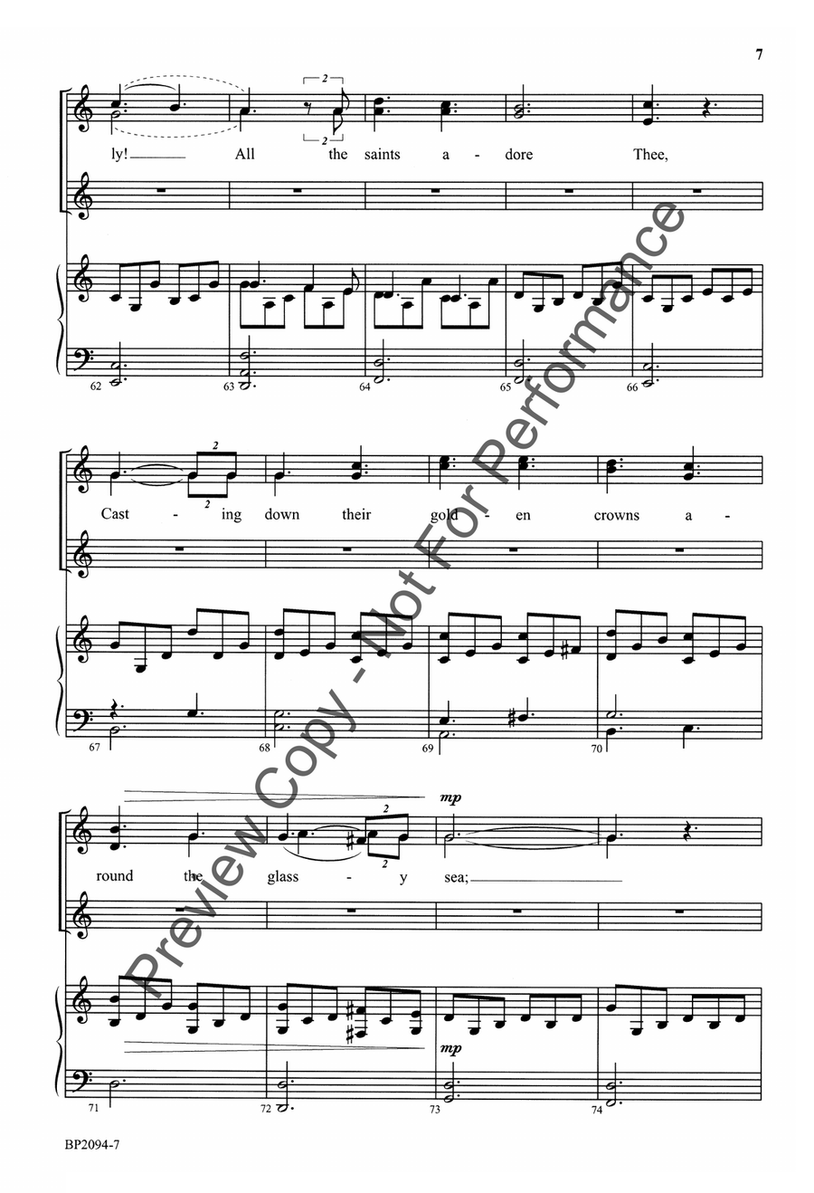 Thou Art Holy - SSAA SSAA scores gallery preview page 7