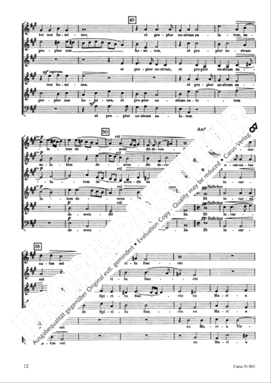 Missa Ecce nunc benedicite Choir scores gallery preview page 15