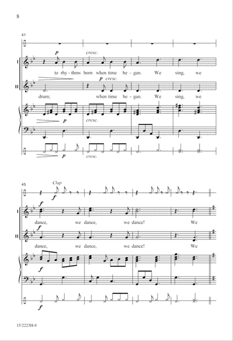 We Sing, We Dance! SSA scores gallery preview page 9