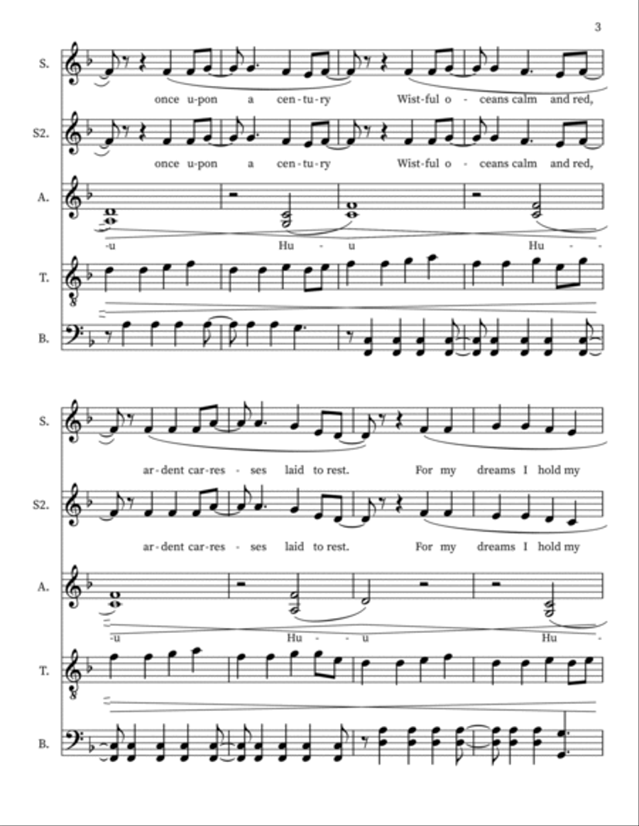 Sleeping Sun 4-Part scores gallery preview page 3