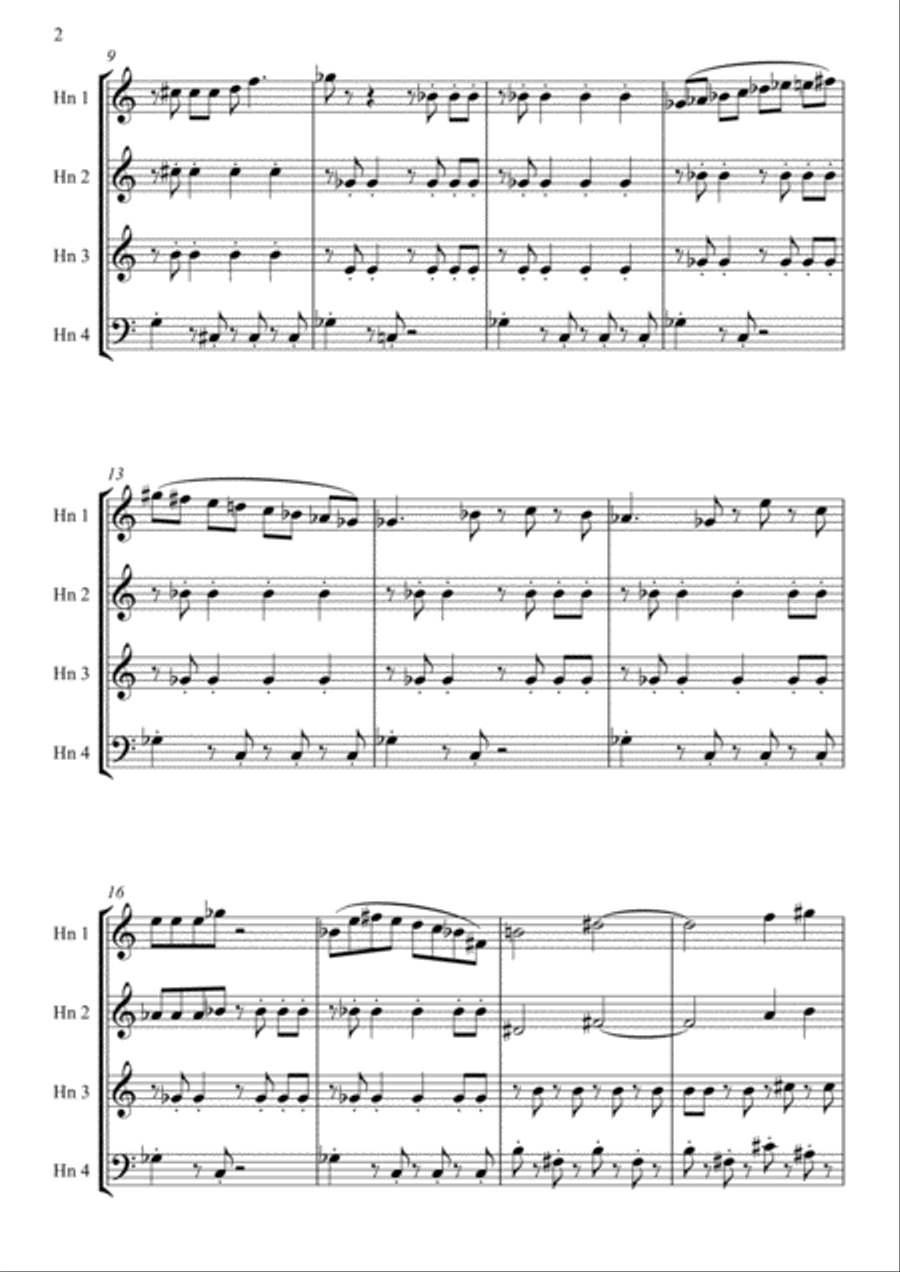 Theme From The Simpsons TM from the Twentieth Century Fox Television Series THE SIMPSONS Brass Ensemble scores gallery preview page 3