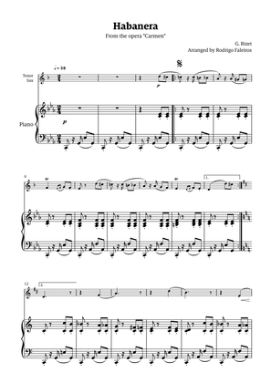 Habanera (for solo tenor sax w/ piano accompaniment)