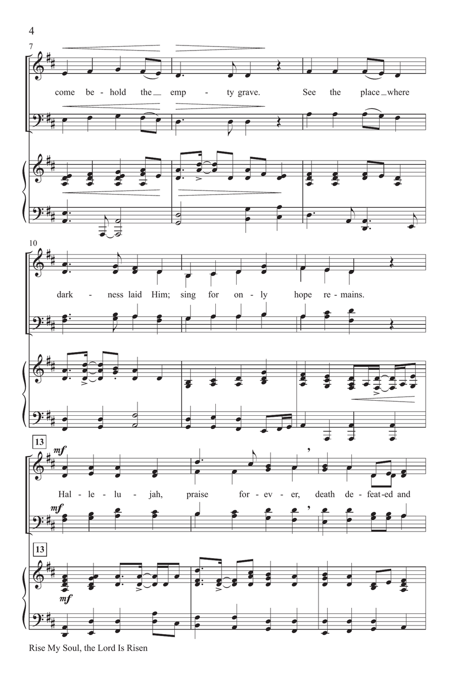 Rise My Soul, the Lord Is Risen 4-Part scores gallery preview page 3