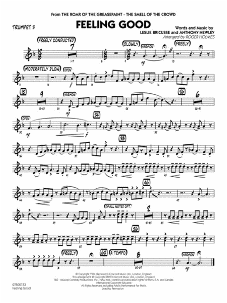 Feeling Good (Key: Cmi) Jazz Ensemble scores gallery preview page 6