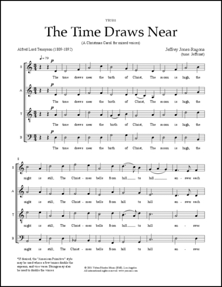 Time Draws Near, The 4-Part scores gallery preview page 1