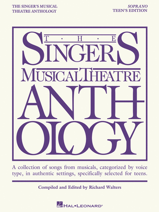 Book cover for The Singer's Musical Theatre Anthology – Teen's Edition