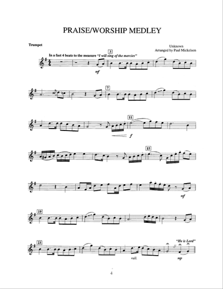 Gospel Trumpet Trumpet Solo scores gallery preview page 4