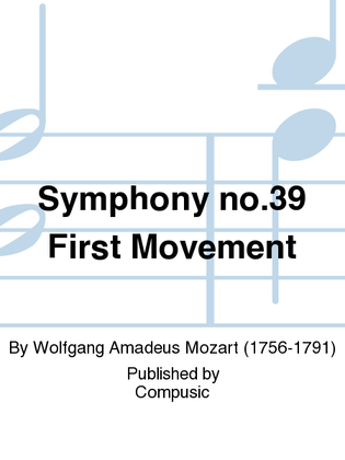 Book cover for Symphony no.39 First Movement
