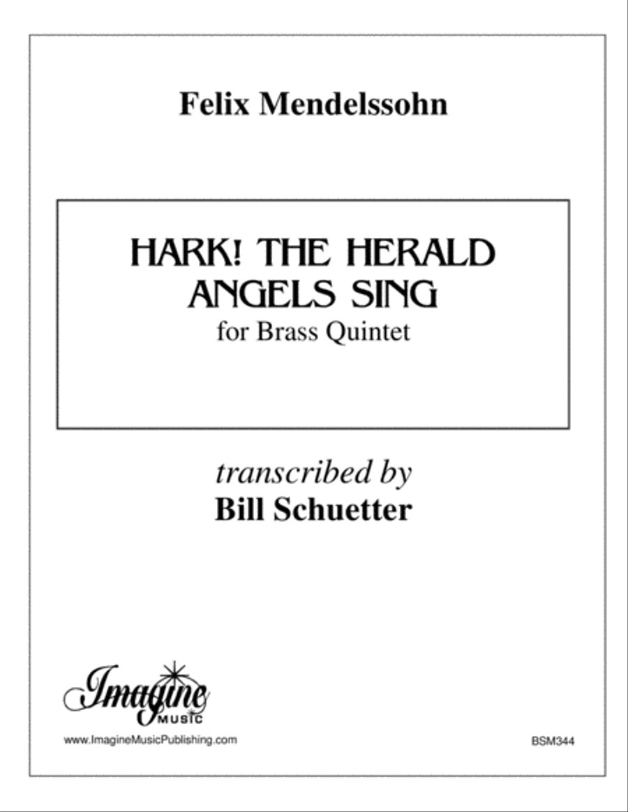 Hark! the Herald Angels Sing Brass Quintet scores gallery preview page 1