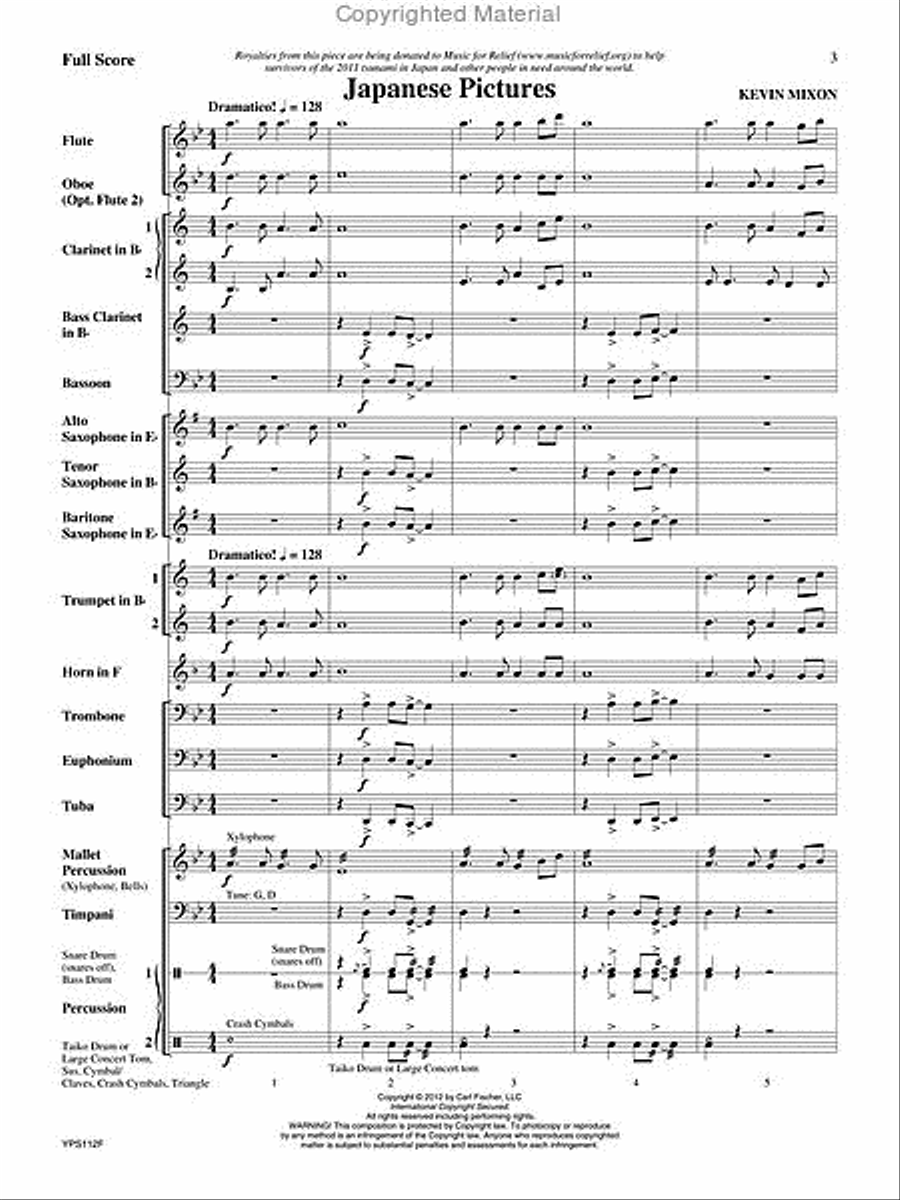 Japanese Pictures Japanese Pictures Concert Band scores gallery preview page 2