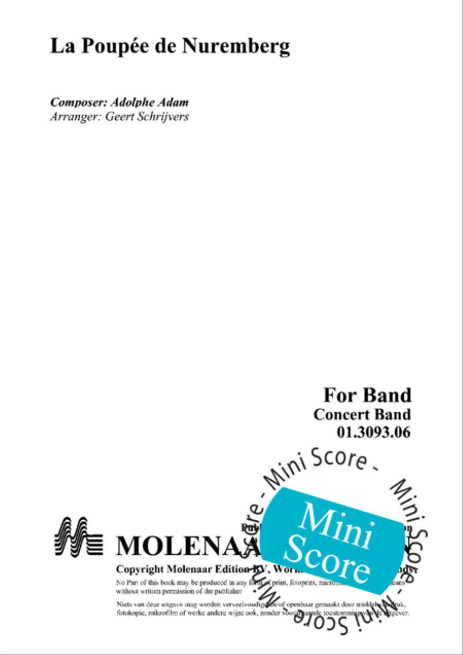 Overture La Poupee de Nuremberg Concert Band scores gallery preview page 3