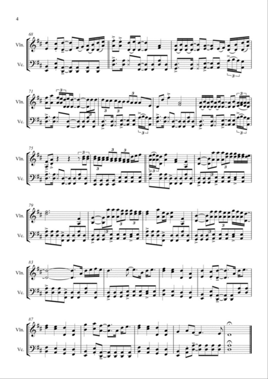 Thinking Out Loud Thinking Out Loud String Duet scores gallery preview page 5