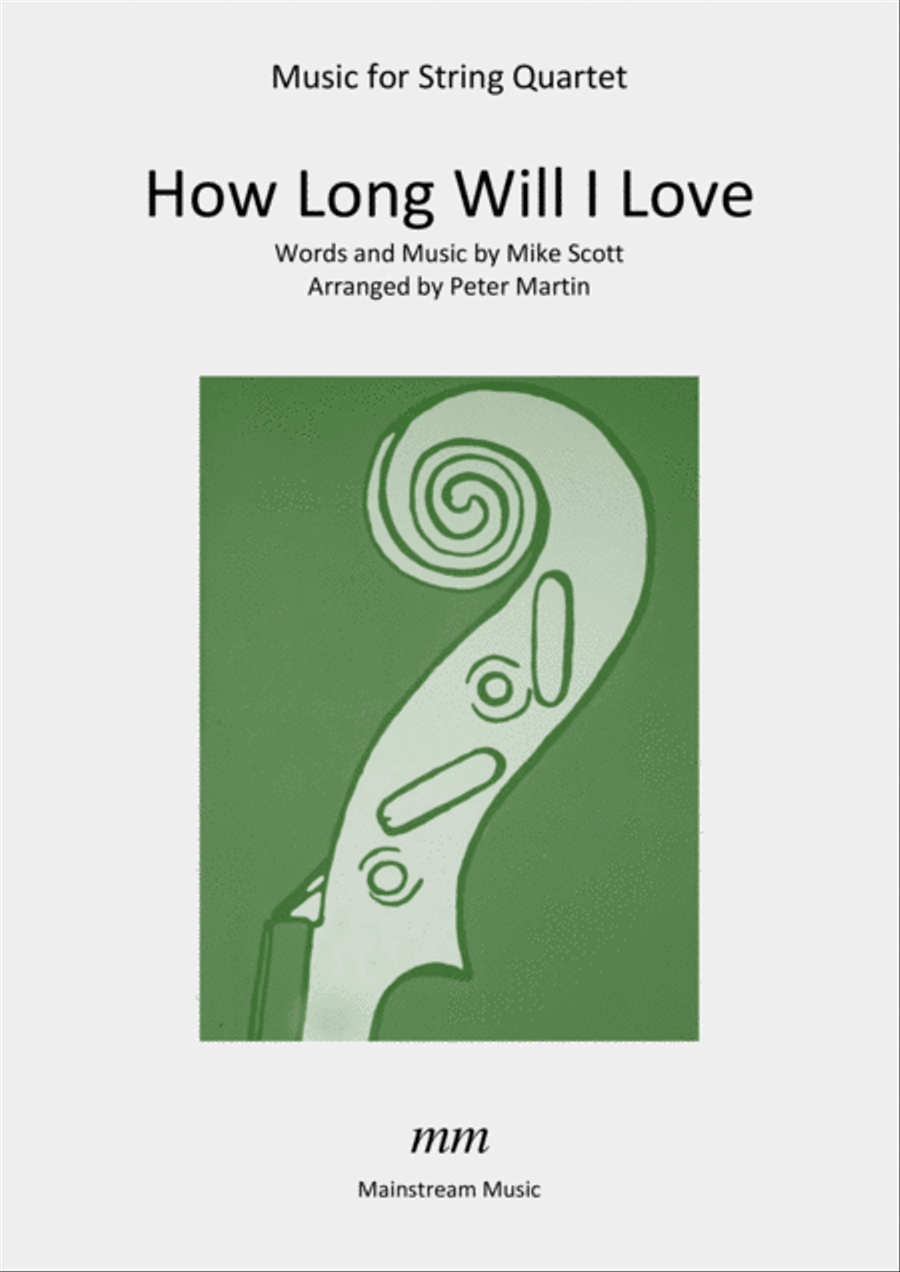 How Long Will I Love You String Quartet scores gallery preview page 1