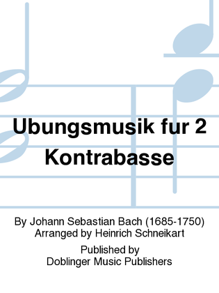 Book cover for Ubungsmusik fur 2 Kontrabasse