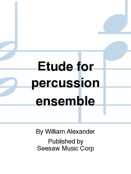 Etude for percussion ensemble