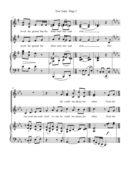 Ten Tone Twisters for SSA Choir & Piano
