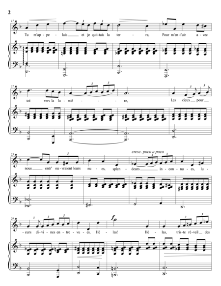 Après un rêve, Op. 7 no. 1 (in 6 keys)