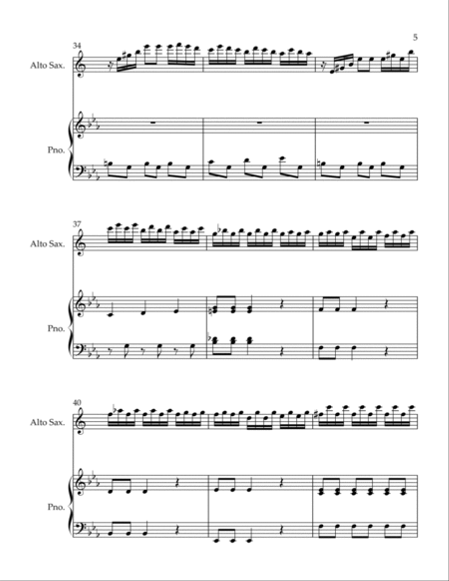 Con Spirito Alto Saxophone scores gallery preview page 5