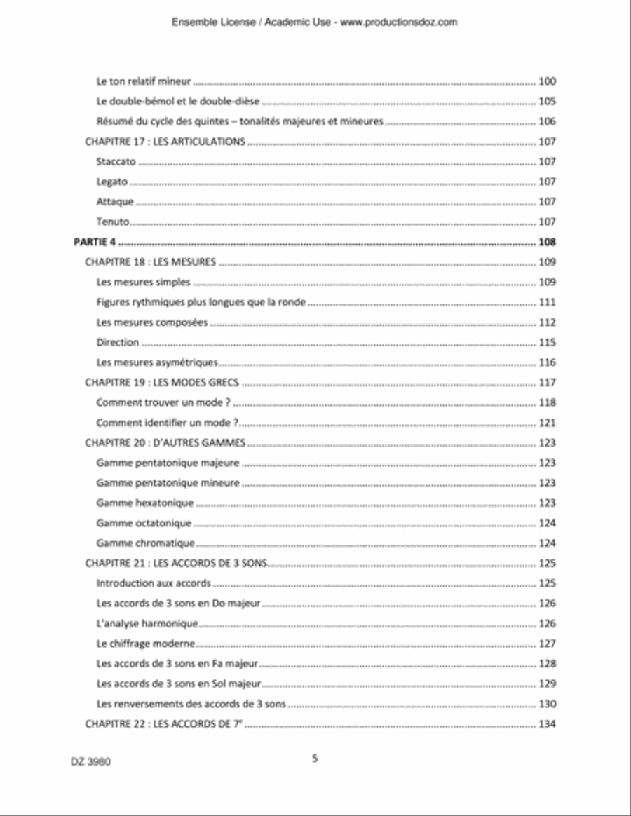 La Méthode Coe de théorie musicale Collection / Songbook scores gallery preview page 5