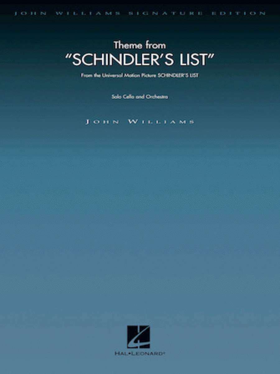 Theme from Schindler's List (Cello and Orchestra) Full Orchestra scores gallery preview page 1