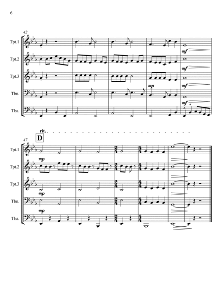 Lady Fingers Brass Ensemble scores gallery preview page 6