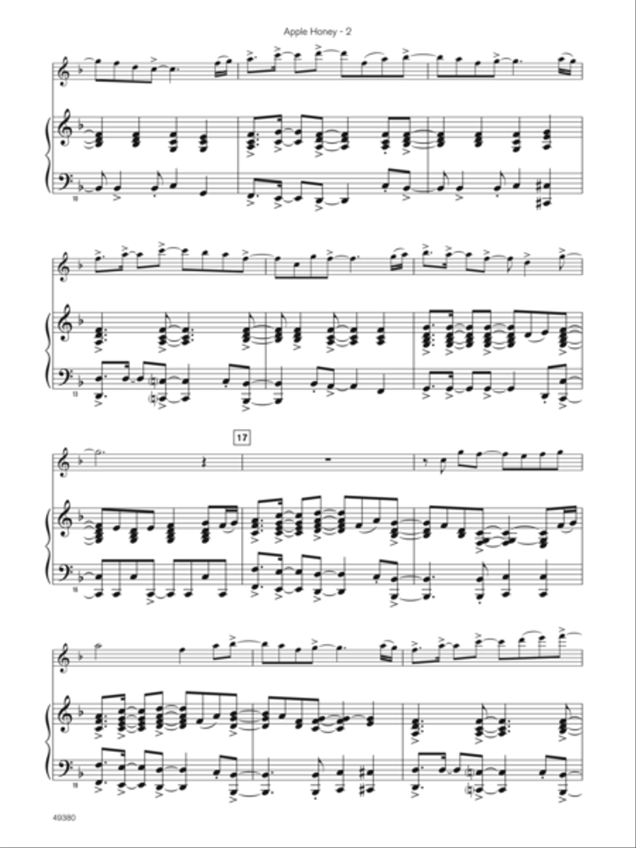 Apple Honey (Sound Innovations Soloist, Bassoon) Small Ensemble scores gallery preview page 6