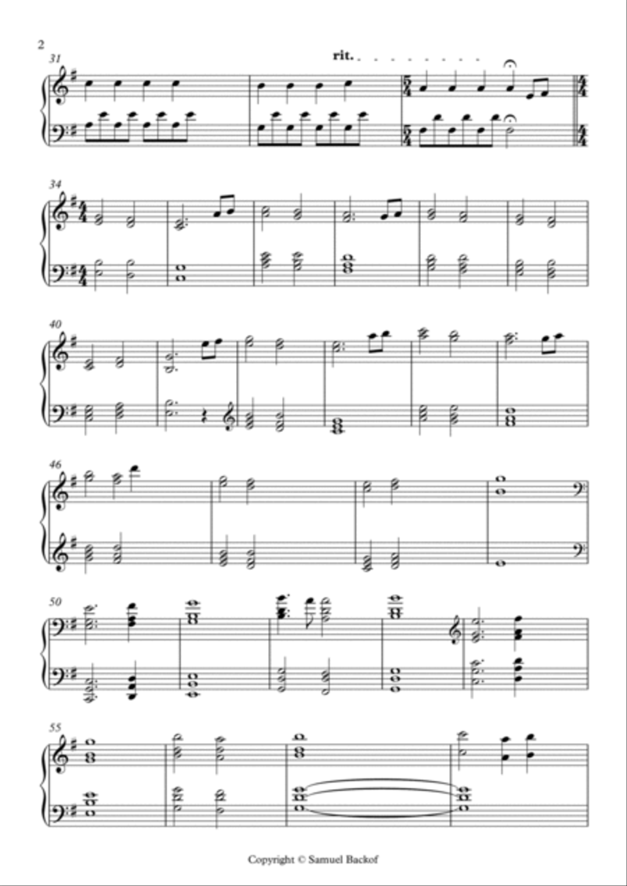 Desire Piano Solo scores gallery preview page 2