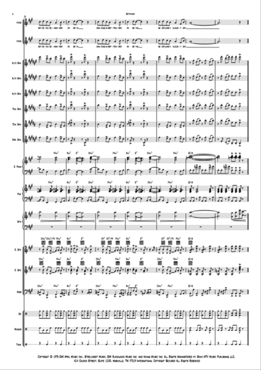 September Jazz Ensemble scores gallery preview page 6
