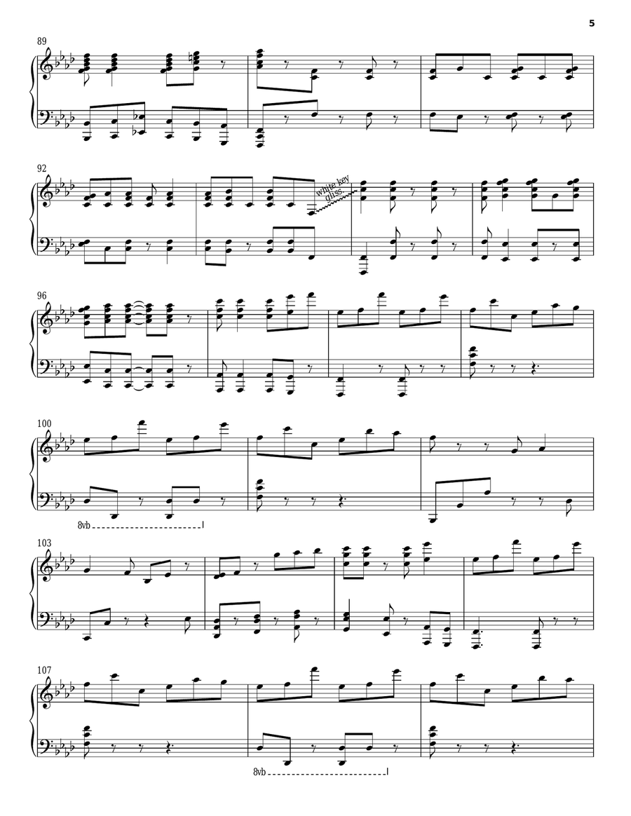 Tour De France Piano Solo scores gallery preview page 5