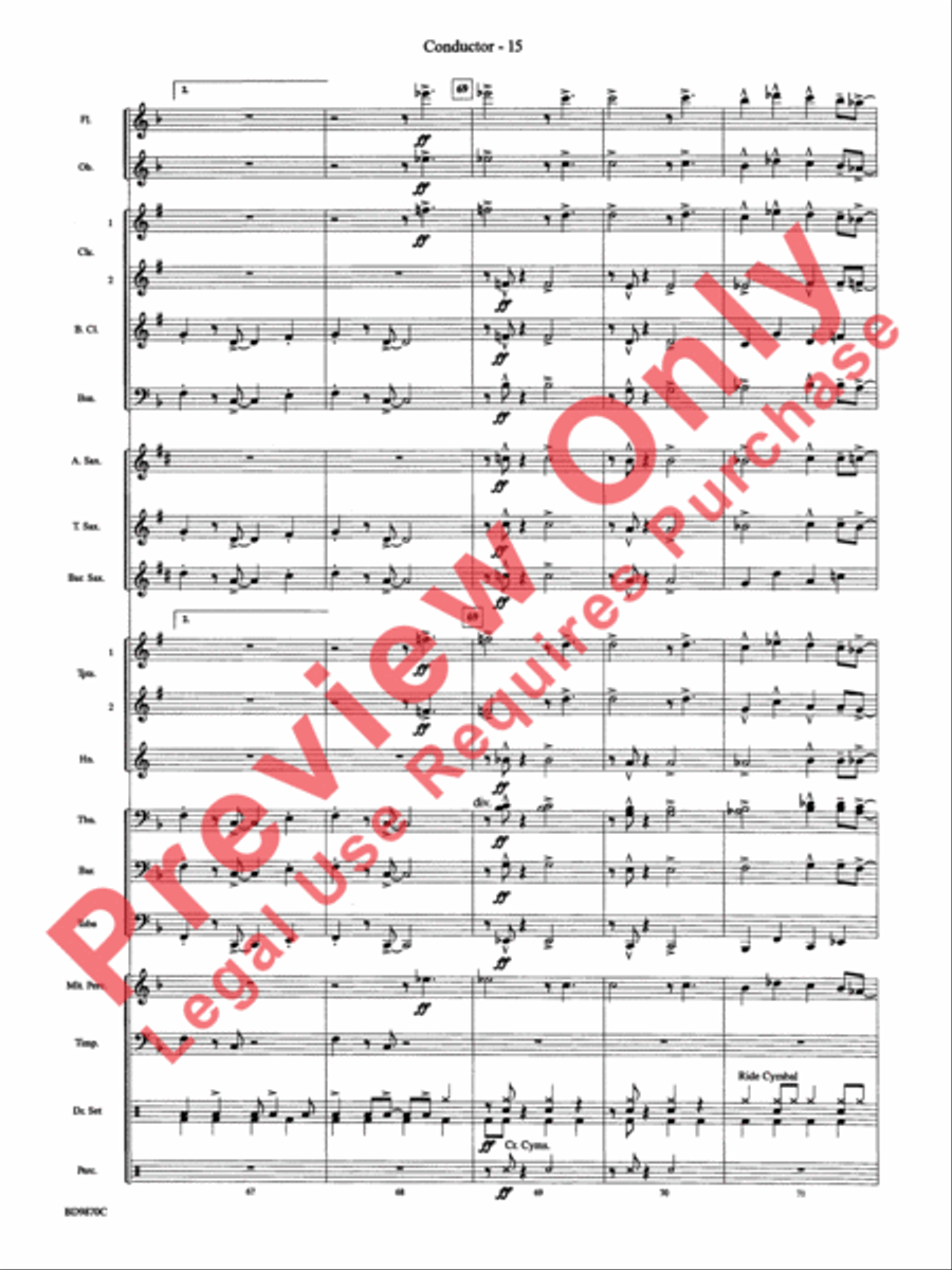 Christmas a la Big Band Christmas a la Big Band Concert Band scores gallery preview page 18