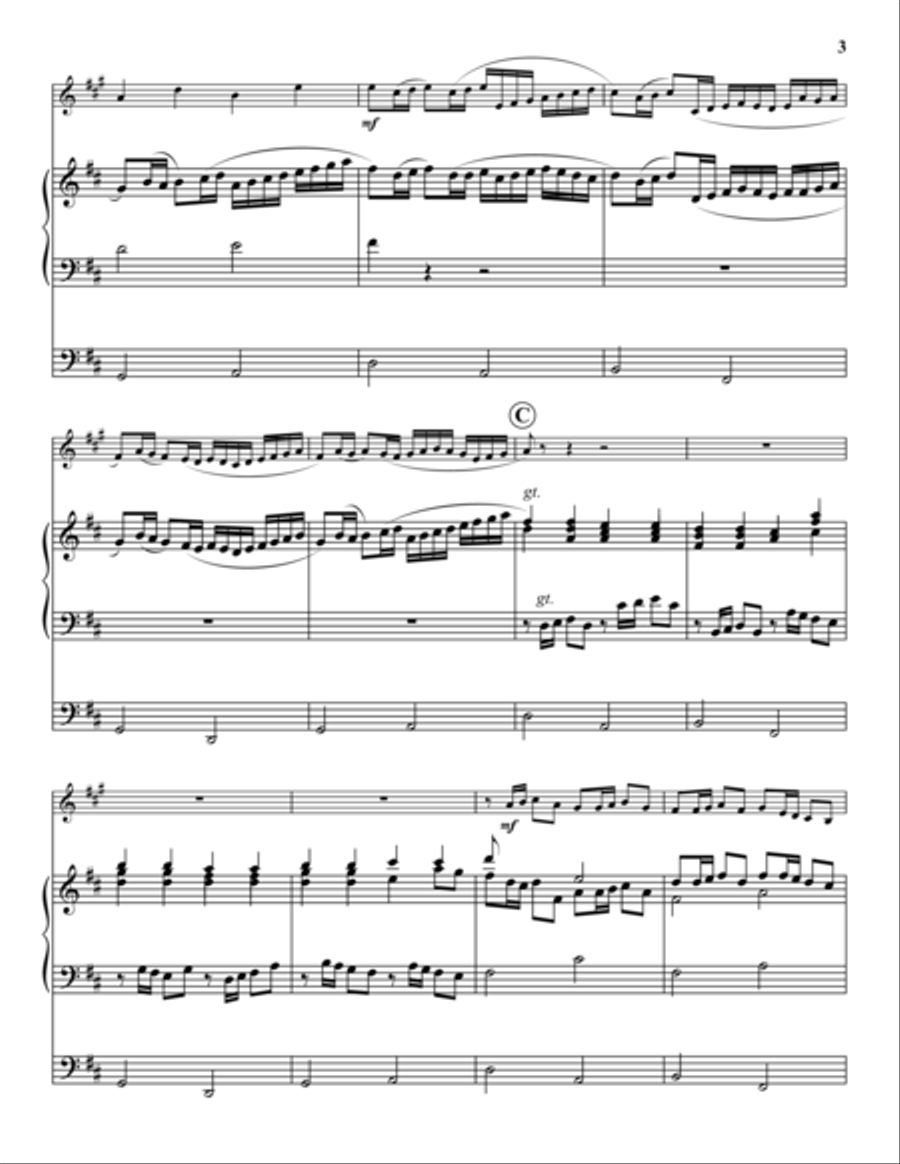 Canon in D Piano Accompaniment scores gallery preview page 3