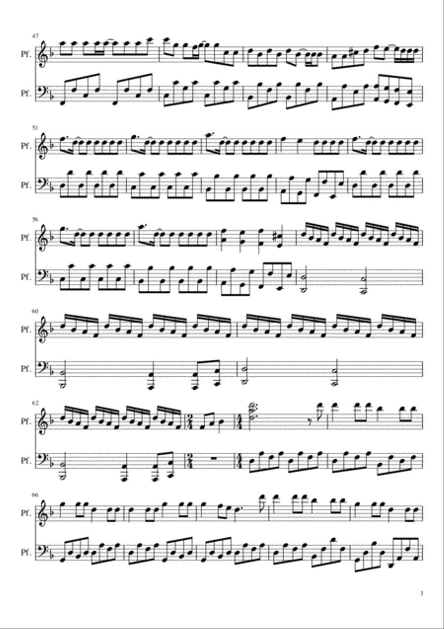 La danza dei vampiri Piano Solo scores gallery preview page 3