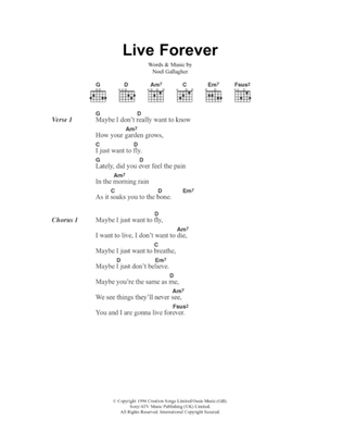 Book cover for Live Forever