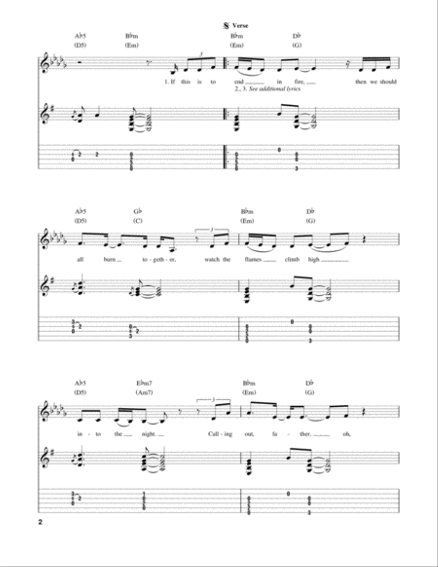 I See Fire (from The Hobbit) Electric Guitar scores gallery preview page 2