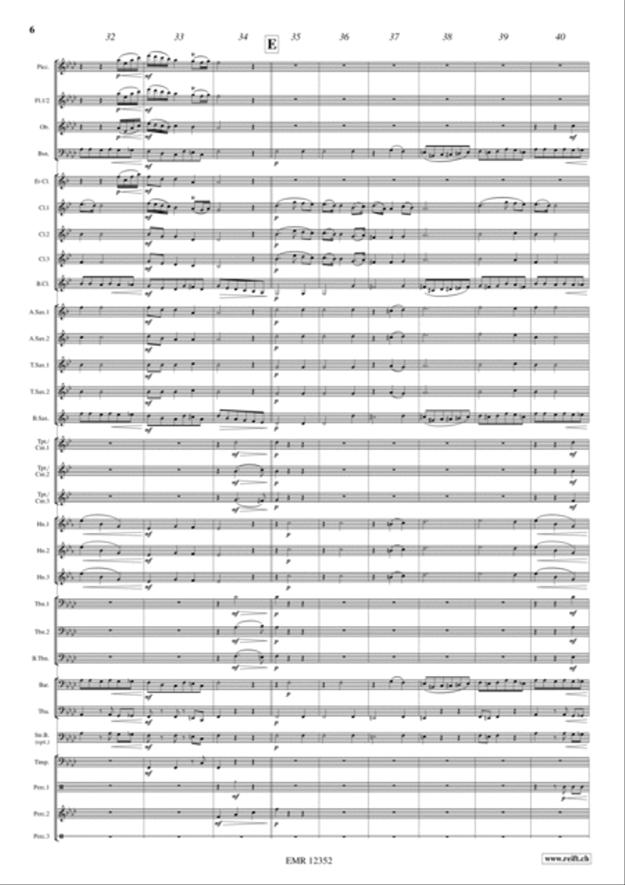 Orphee Aux Enfers Concert Band scores gallery preview page 6