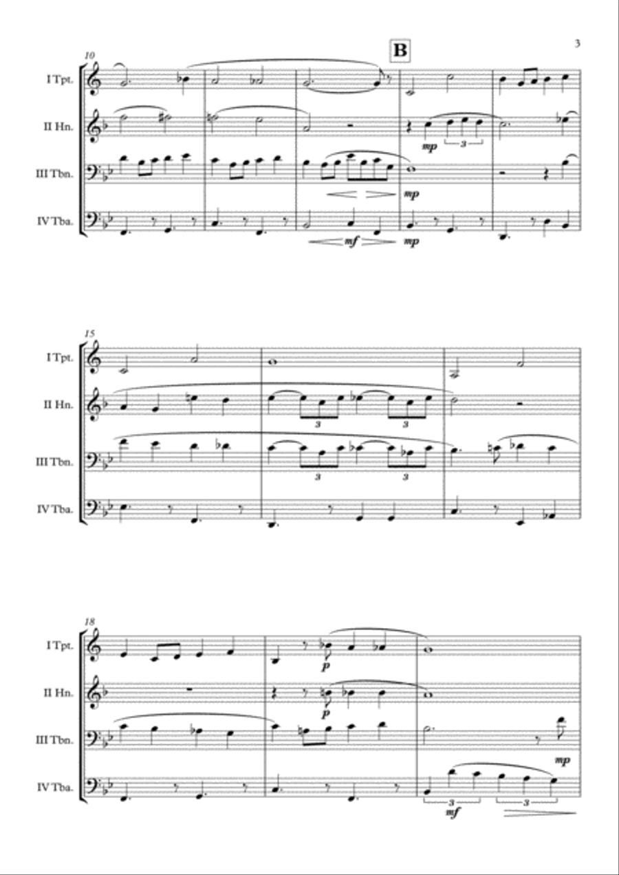Over The Rainbow (from The Wizard Of Oz) Brass Quartet scores gallery preview page 4