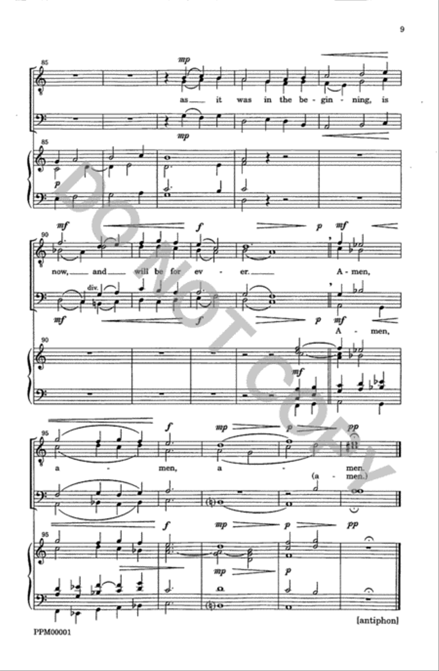 Magnificat and Nunc Dimittis (Walsingham Service) TTBB scores gallery preview page 11
