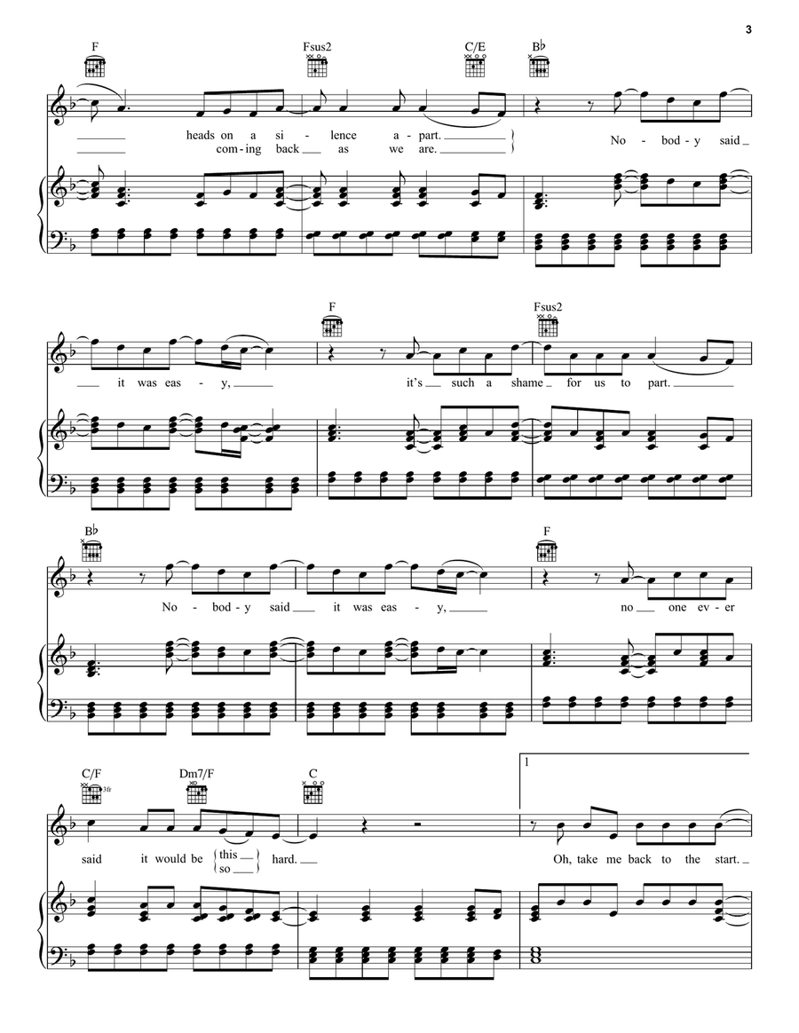 The Scientist Acoustic Guitar scores gallery preview page 3