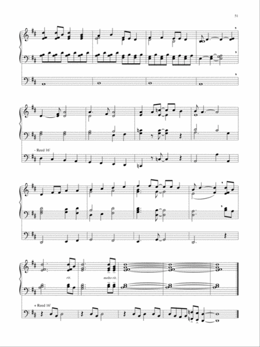 Wondrous Birth Seven Hymn Settings for Organ Organ Solo scores gallery preview page 52