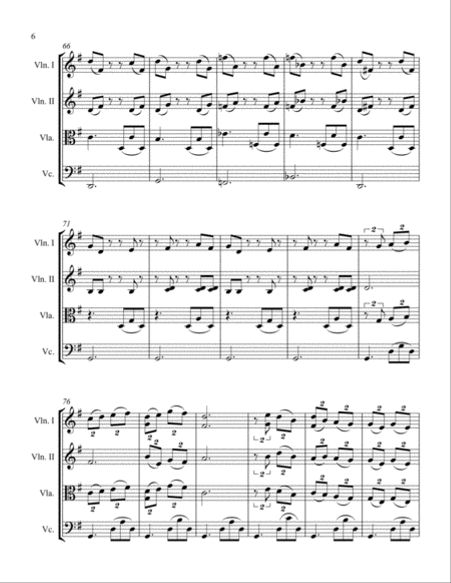 Rapsodie Cubano Rapsodie Cubano String Quartet scores gallery preview page 6