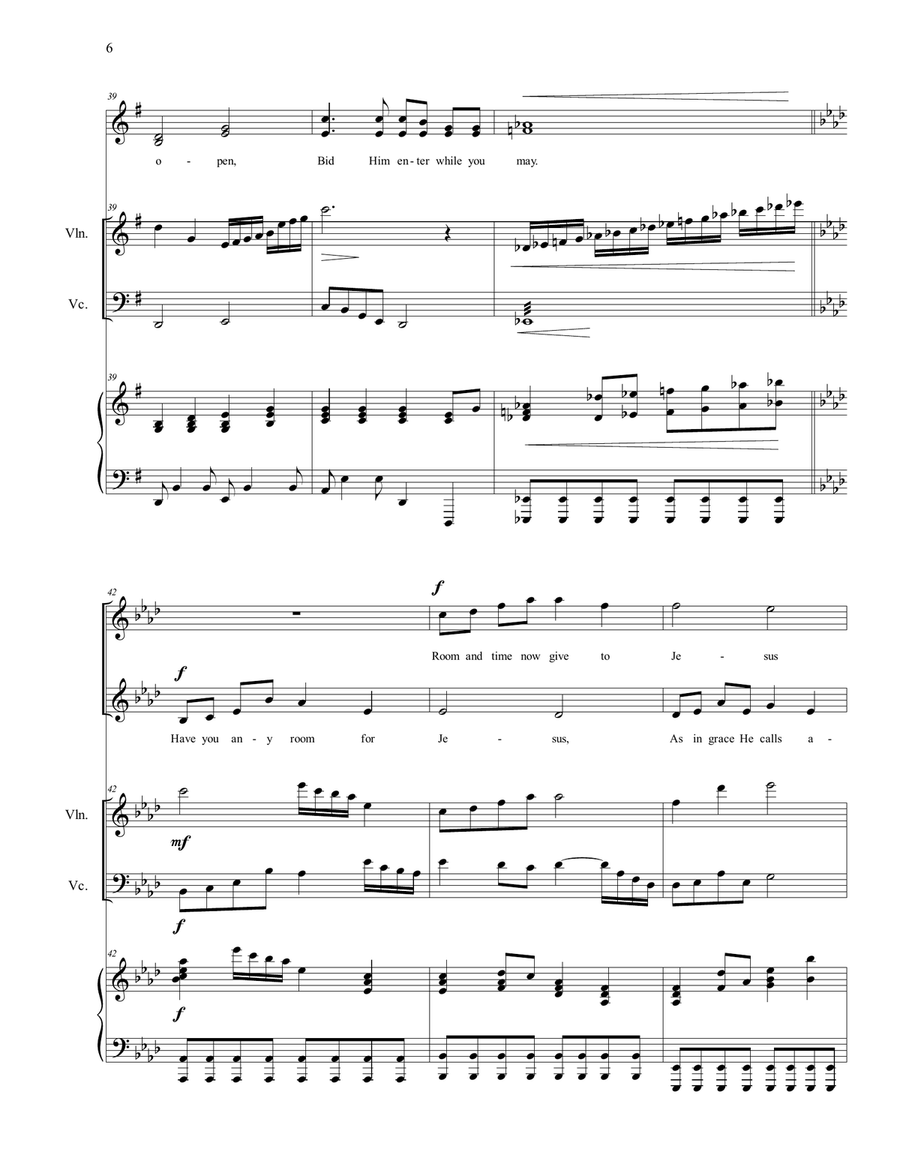 Have You Any Room for Jesus SA scores gallery preview page 6