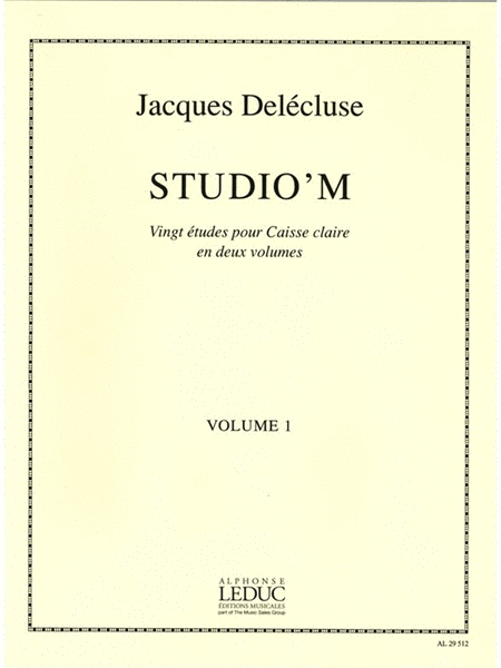 Studio'm Vol.1 (percussion Solo)