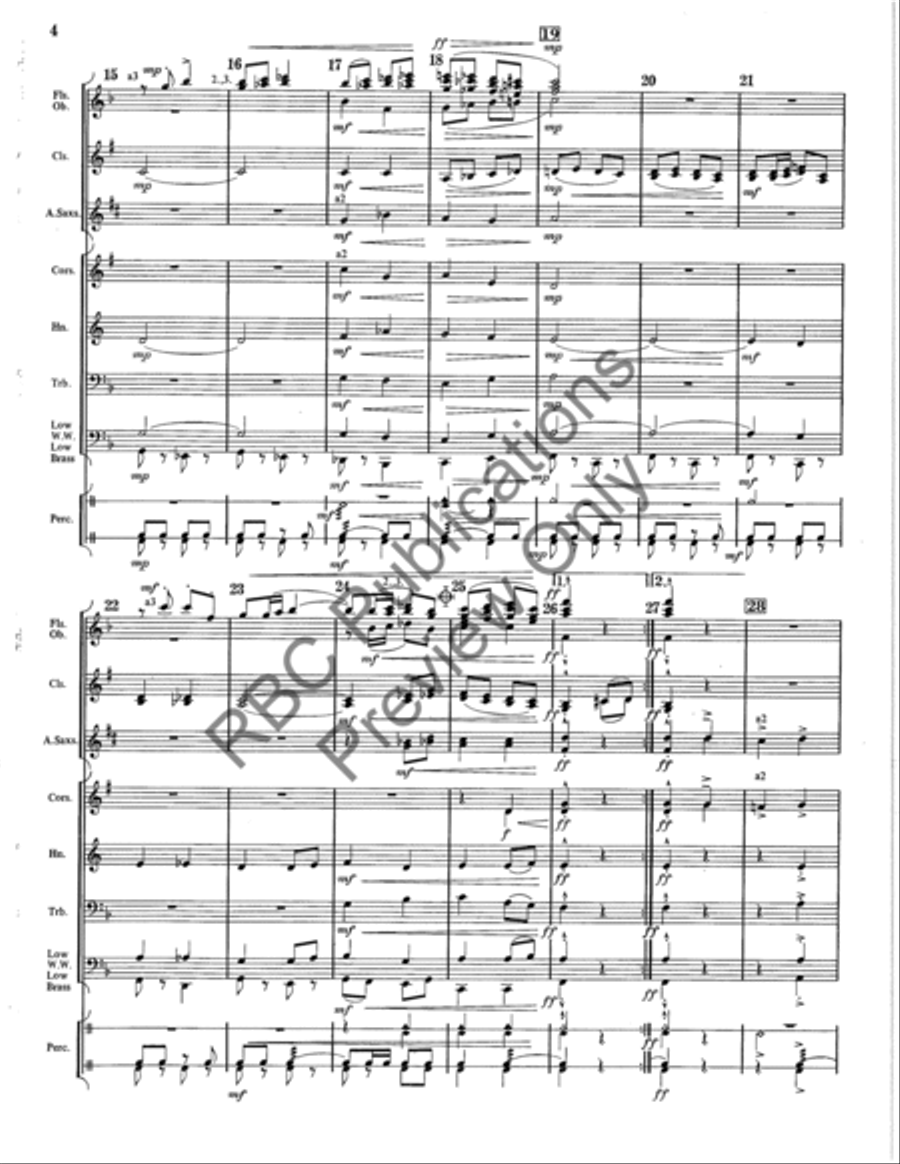 Flute Souffle Concert Band scores gallery preview page 5