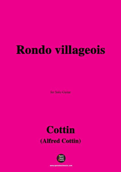 Cottin-Rondo villageois,for Guitar image number null