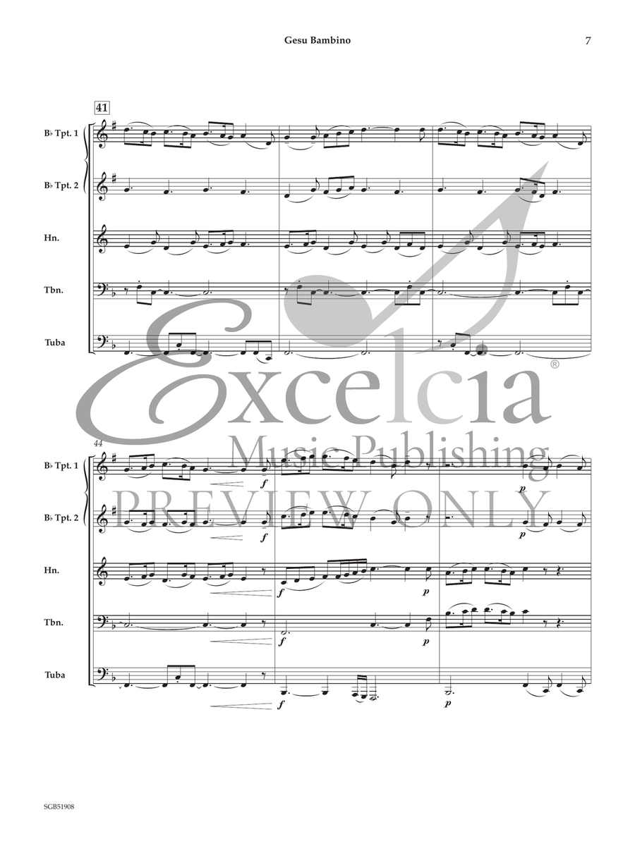 Gesu Bambino Horn scores gallery preview page 8