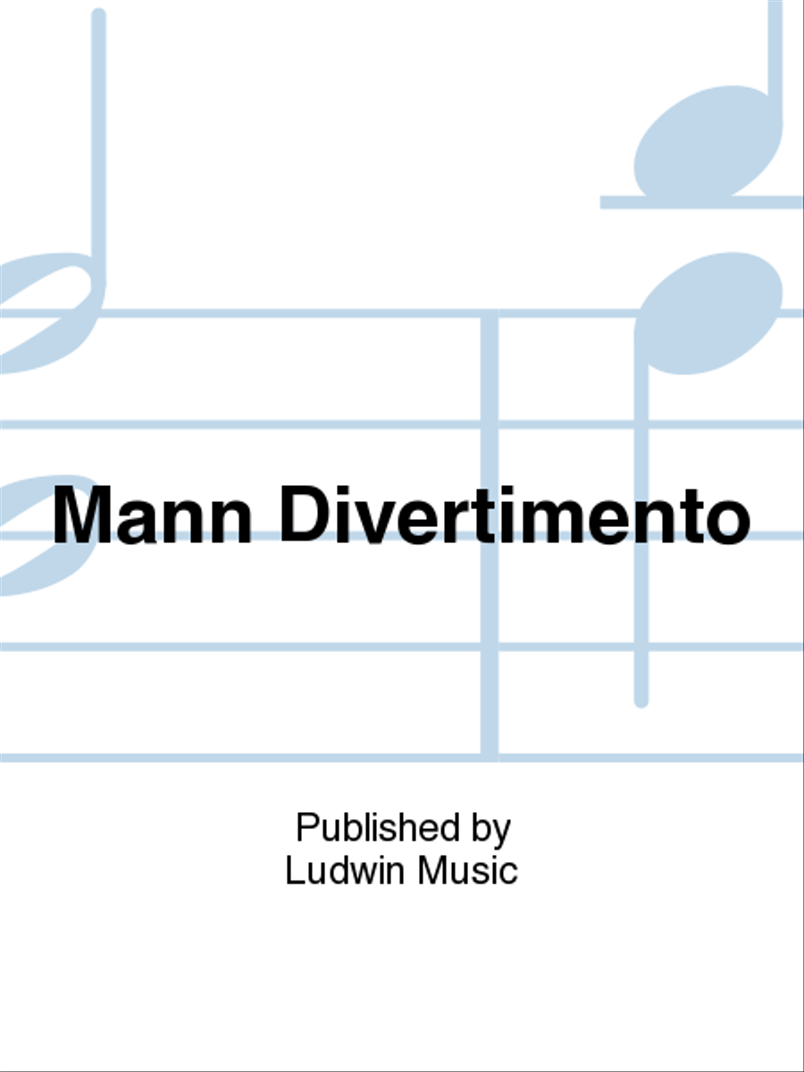 Mann Divertimento Piano scores gallery preview page 1