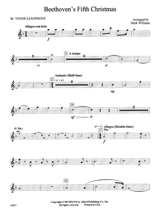 Beethoven's Fifth Christmas: B-flat Tenor Saxophone