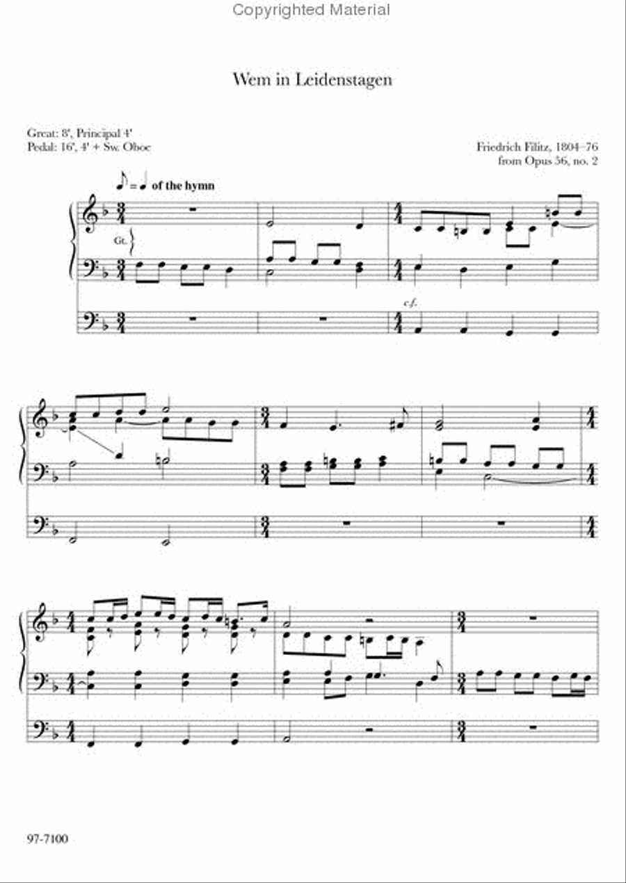 Master Organ Works of Jan Bender, Vol. 3 Organ scores gallery preview page 16